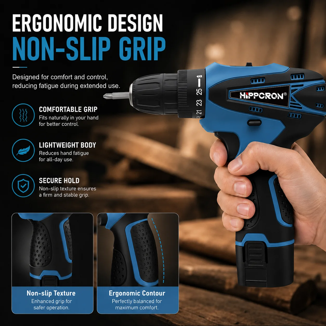 Hippcron 12V Bor Listrik Lithi - Home Improvement Help ulasan dan harga