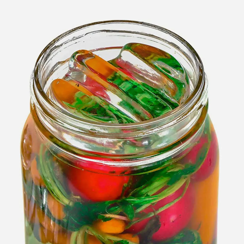 

2Pcs Glass Fermentation Weights Compact Portable Design for Wide Mouth Jars Healthy Fermenting Lids Glass Fermentation Weight