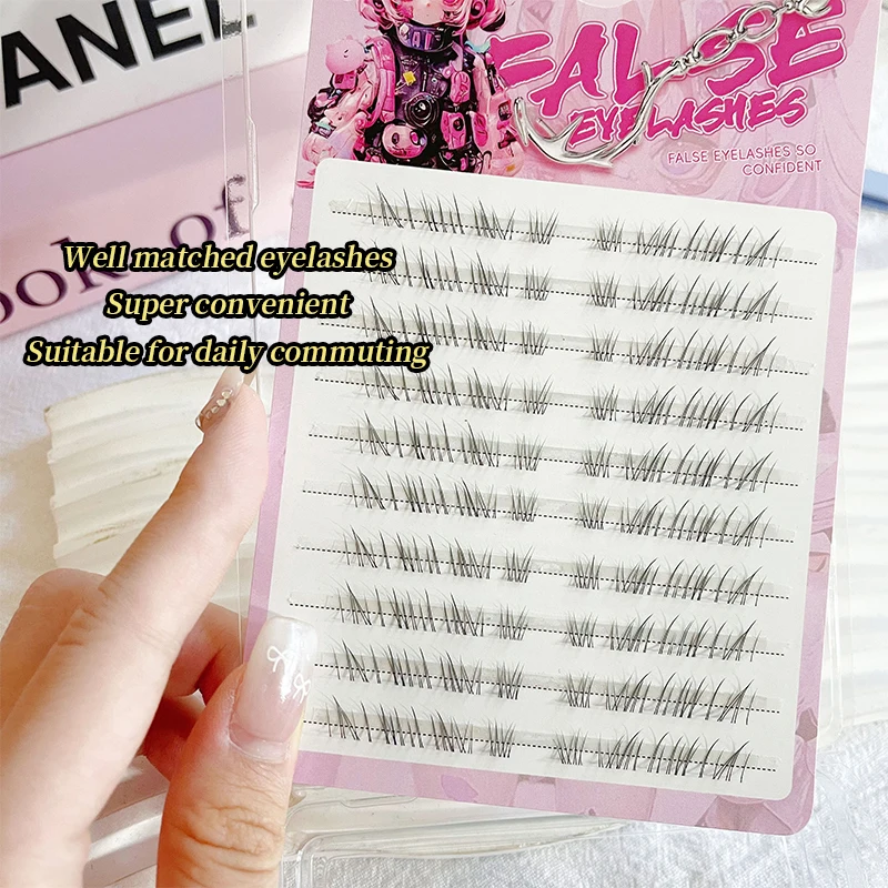 BQI coole untere Wimpern, kleberfreie falsche Wimpern, reiner Stil, lässt die Augen leicht vergrößern, einfach für Anfänger zu verwenden, niedrig