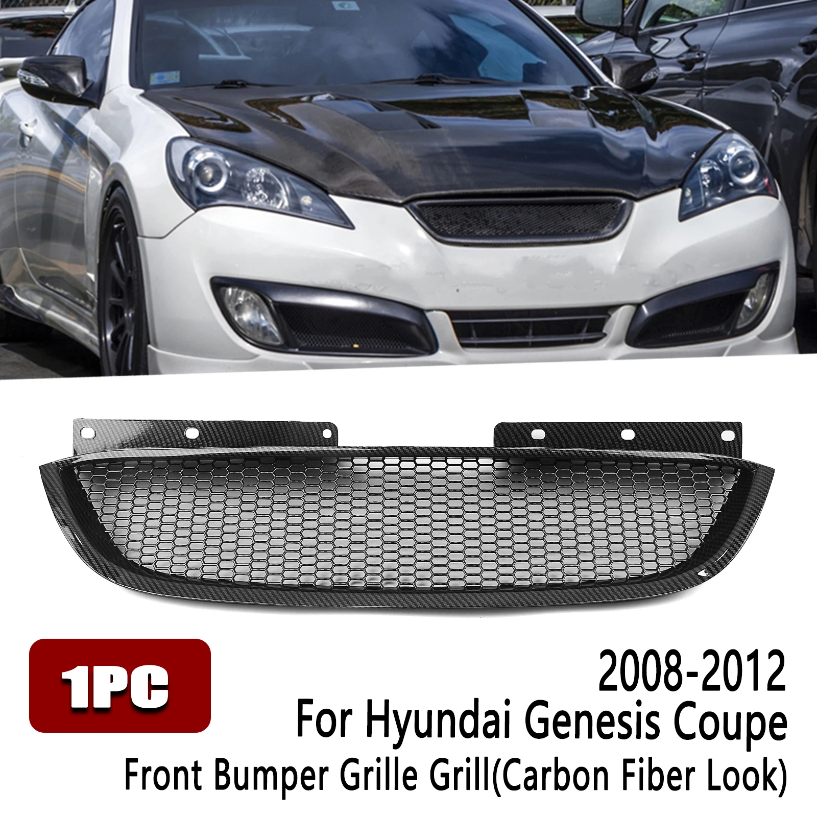 Car Front Grill Racing Grille For Hyundai Genesis Coupe 2008-2012