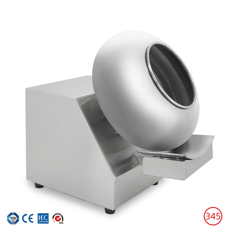 آلة تزيين الشوكولاتة، خلط الحلوى، آلة تلميع آلة تليف صغيرة، طلاء تلوين تلقائي 8 لتر