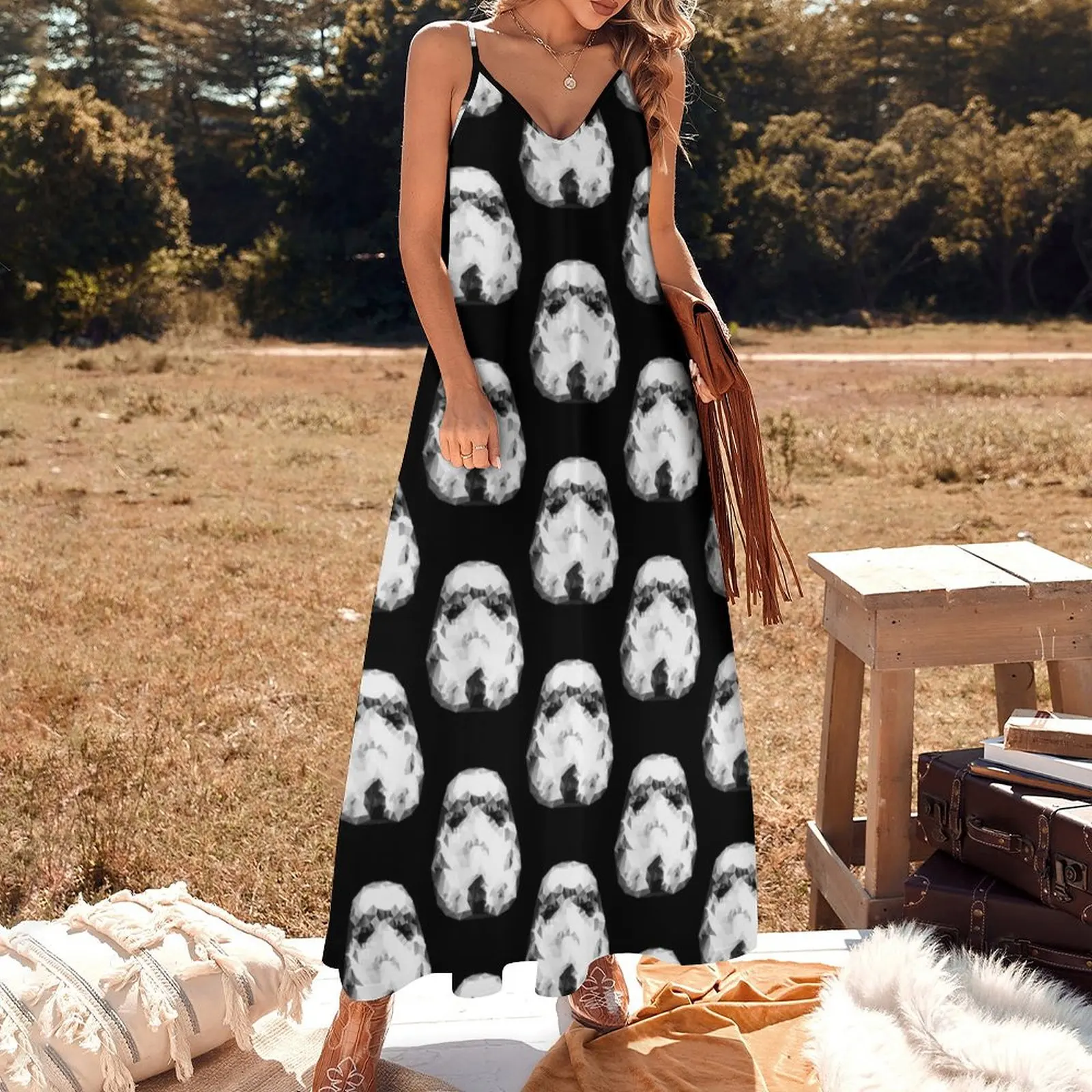 Stromtrooper Triangles Sleeveless Dress birthday dress clothes for women women clothes women's summer jumpsuit