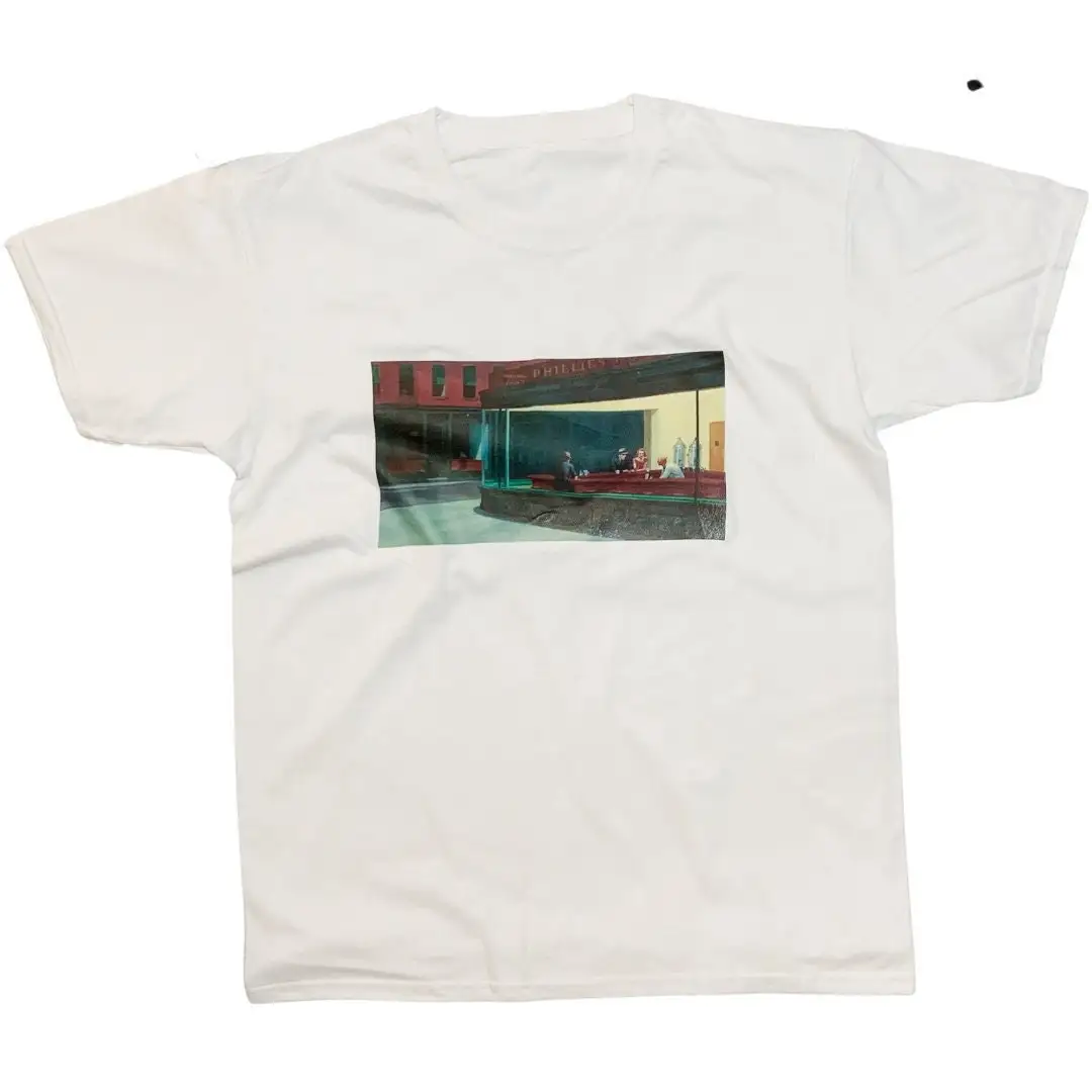 Nighthawks By Edward Hopper T Shirt Vintage Famous Aesthetic Art