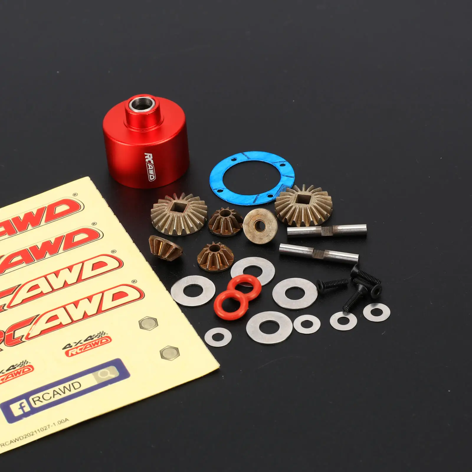 HD Diff Housing and Internals Rear differential gear set Upgrades for 1/10 LOSI Baja Rey 4WD  1/10 Hammer Rey U4  Rock Racer