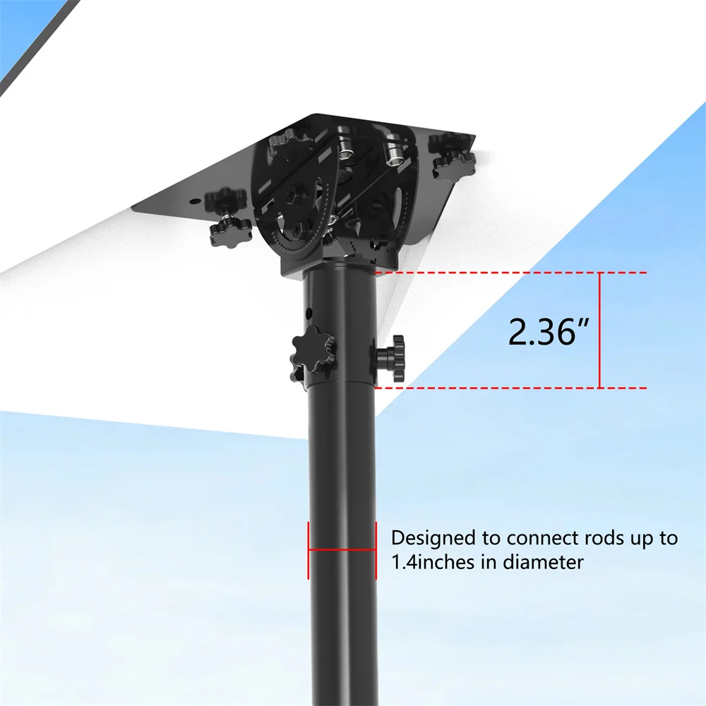 Starlink Gen 3 Pipeline adapter,Suitable for Starlink 3rd Generation Standard Disc,Rod/Plate Roof installation,Gen3/V3 Mount Kit