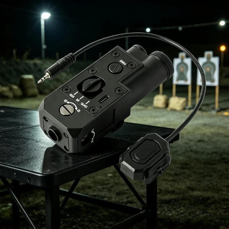 Durable CQBL Tactical Laser Indicator Nylon Green IR Laser Sight Type‑C Rechargeable 20mm Picatinny Rail Toy Model Accessory