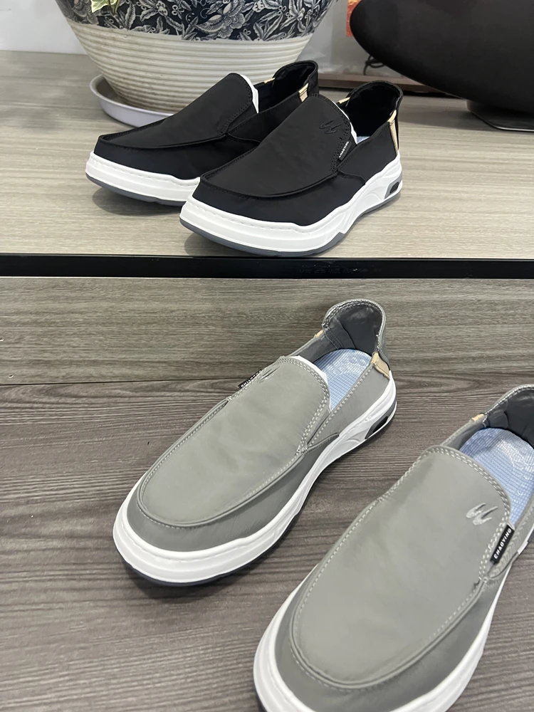 

Comfortable Breathable Men's Slip-On Sports Casual Shoes Fashionable Lightweight Summer Shoes Easy Wear Flat Heel round Toe