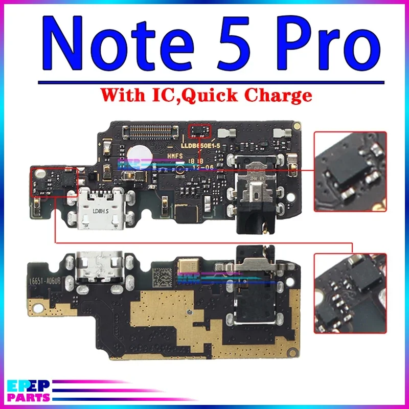 Usb Dock Charger Connector Flex for Xiaomi Redmi Note 5 Plus 5A  6 6A Pro Charging Board Flex Ports Module