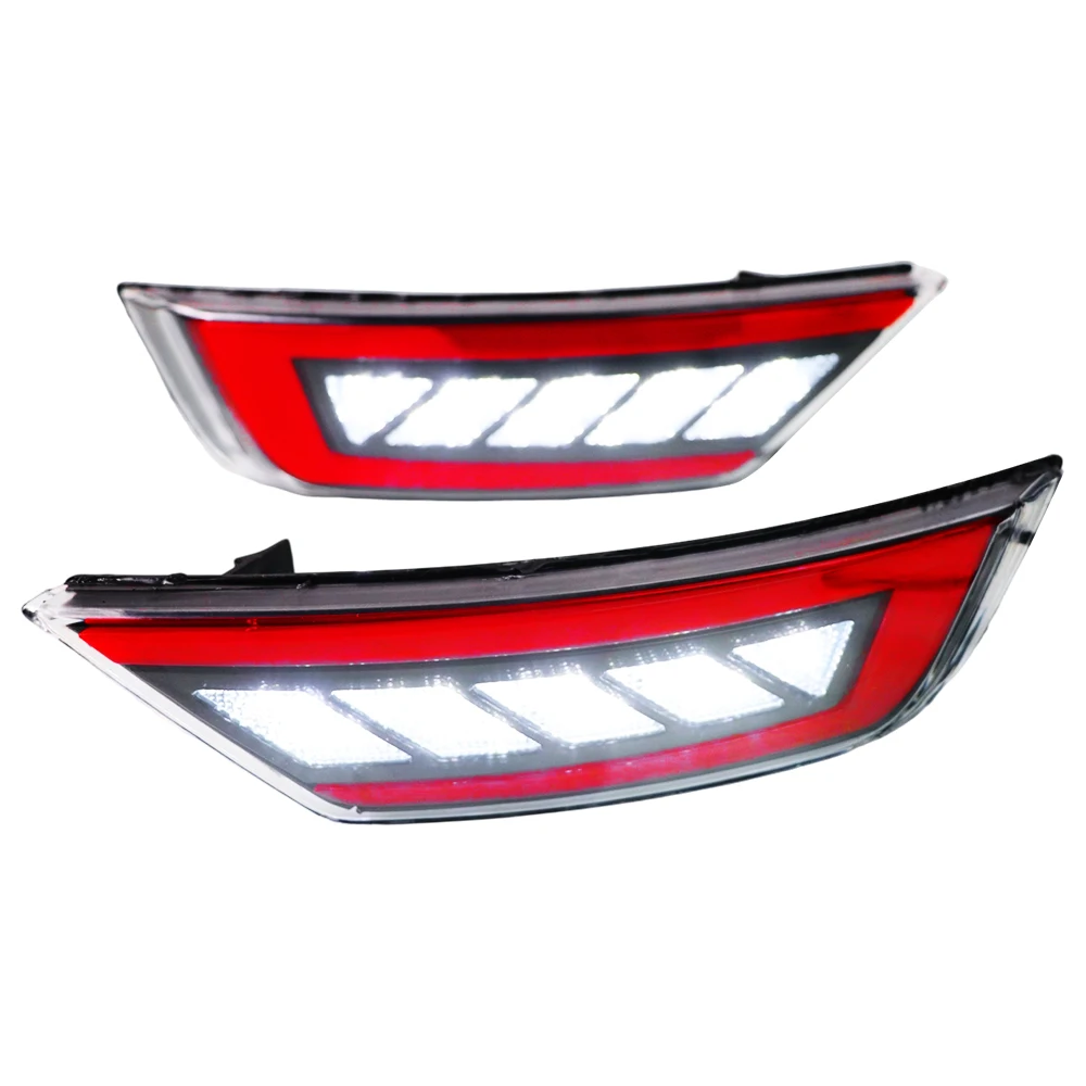 2Pcs LED Rear Bumper Reflector Lights For Ford Kuga, Escape, Ecosport 2012-2019  Rear Signal Fog Lamps