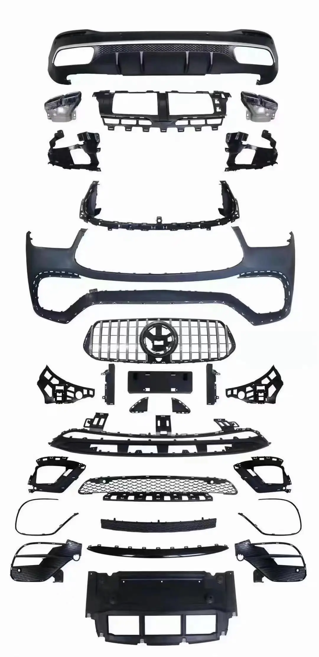 

Заводская горячая продажа, заводская цена Bodykit для GLE W167 2020+, обновление до GLE W167 GLE63, материал PP, решетка бампера SUV Ex