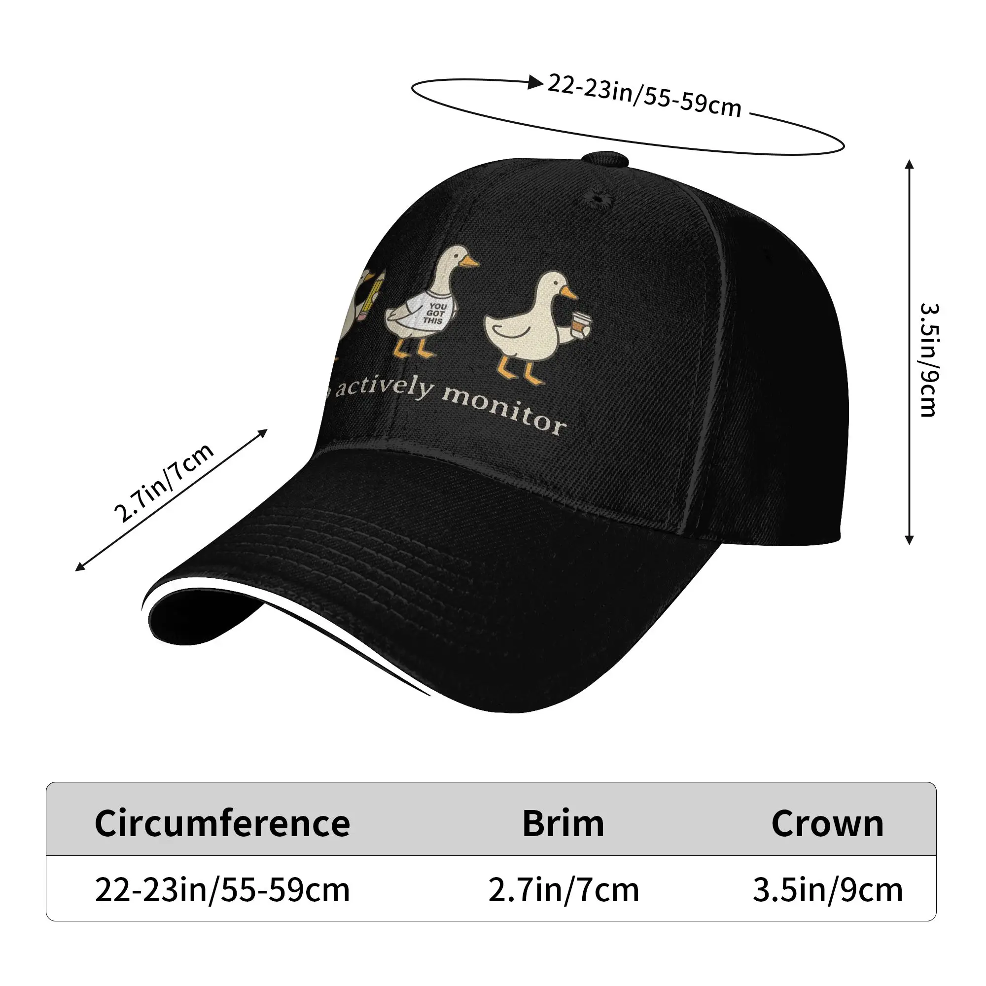 Off to Actively Monitor Teacher Testing Day Goose Baseball Cap  Stylish Trucker Hat  Women Men Outdoor Sports Baseball Caps