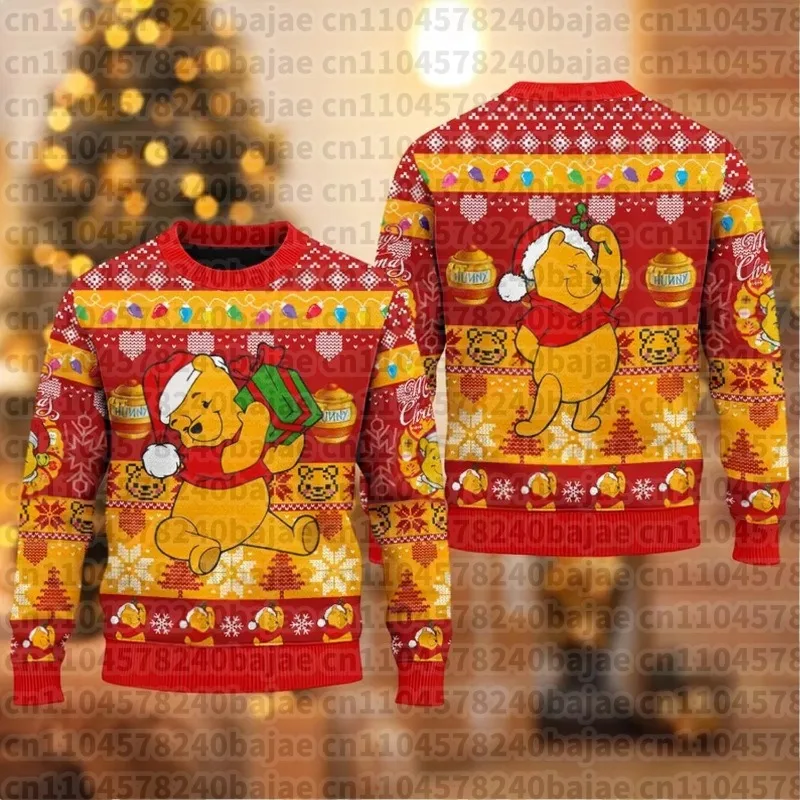 

2025-26 Autumn/winter The Pooh Tigger Ugly Christmas Family Matching Pajama Cute Cartoon Xmas Outfit Couple Wear Warm Gift