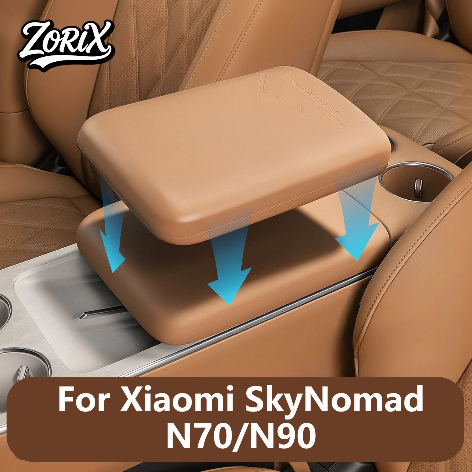 For Xiaomi SkyNomad N70/N90 Car Armrest Box Cover Center Console Armrest Protective Sleeve Anti-scratch Decoration Accessories