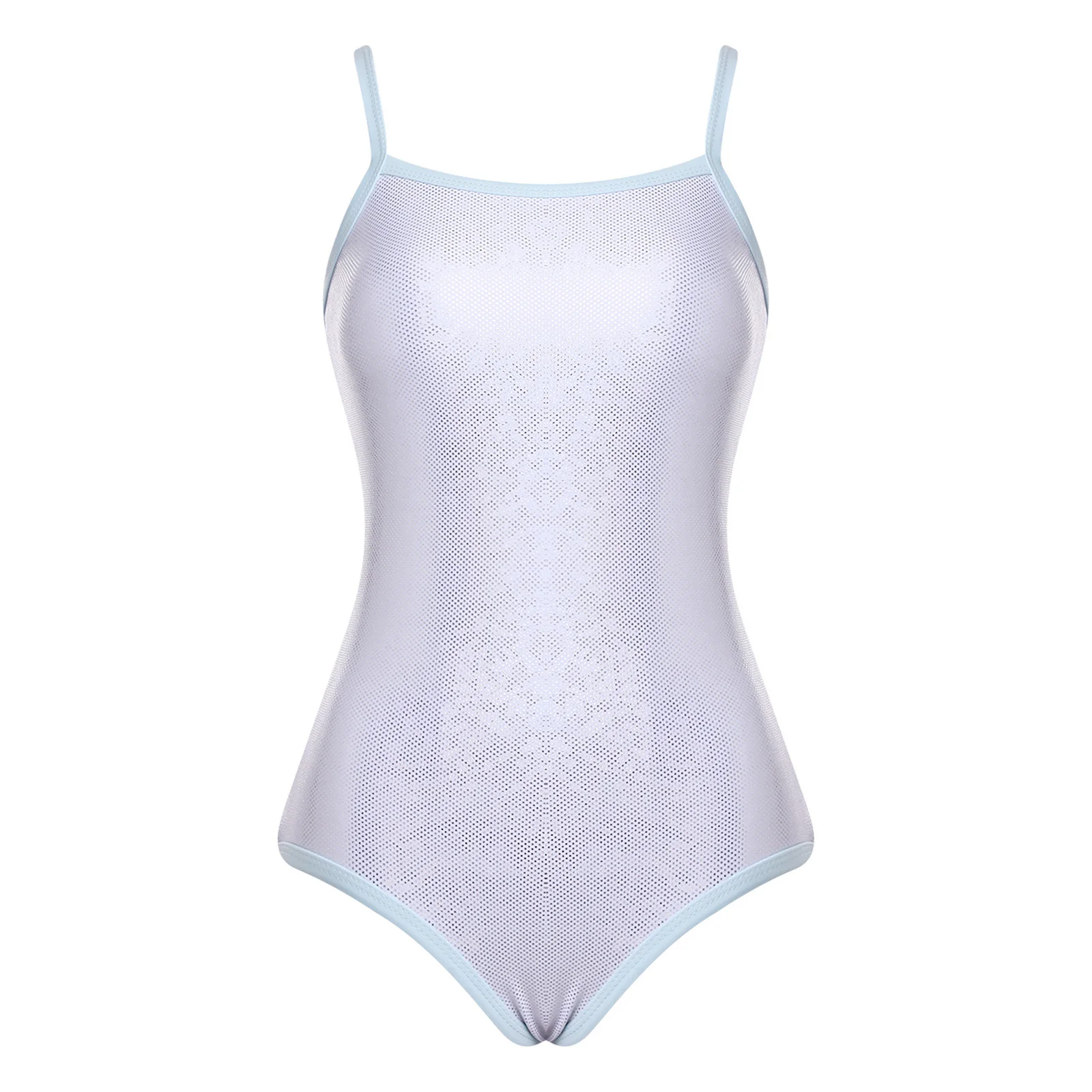 

Sleeveless Metallic One Piece Swimsuit for Women Backless Shiny Removable Chest Pads Bodysuit for Swimming Pool Beach Surfing