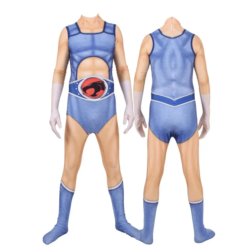Halloween Li-O Cosplay Costumes Raincats Superhero Zentai Tight Suit Adult Bodysuit MN12