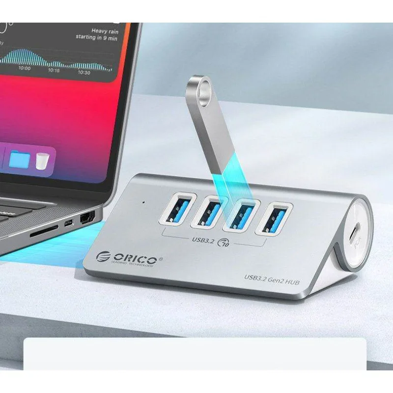 /USB3.2 Expansion Splitter HUB Adapter GEN2/10Gbps with Power Hub