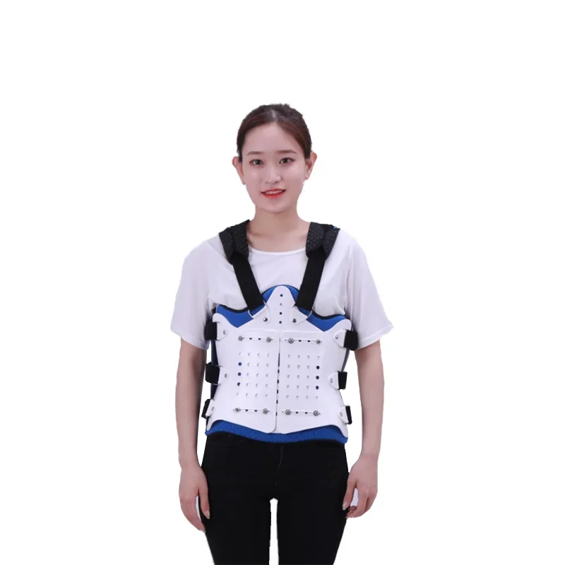 

Adjustable thoracic and lumbar spine fixation support for compressive fracture lumbar spine rehabilitation fixation support