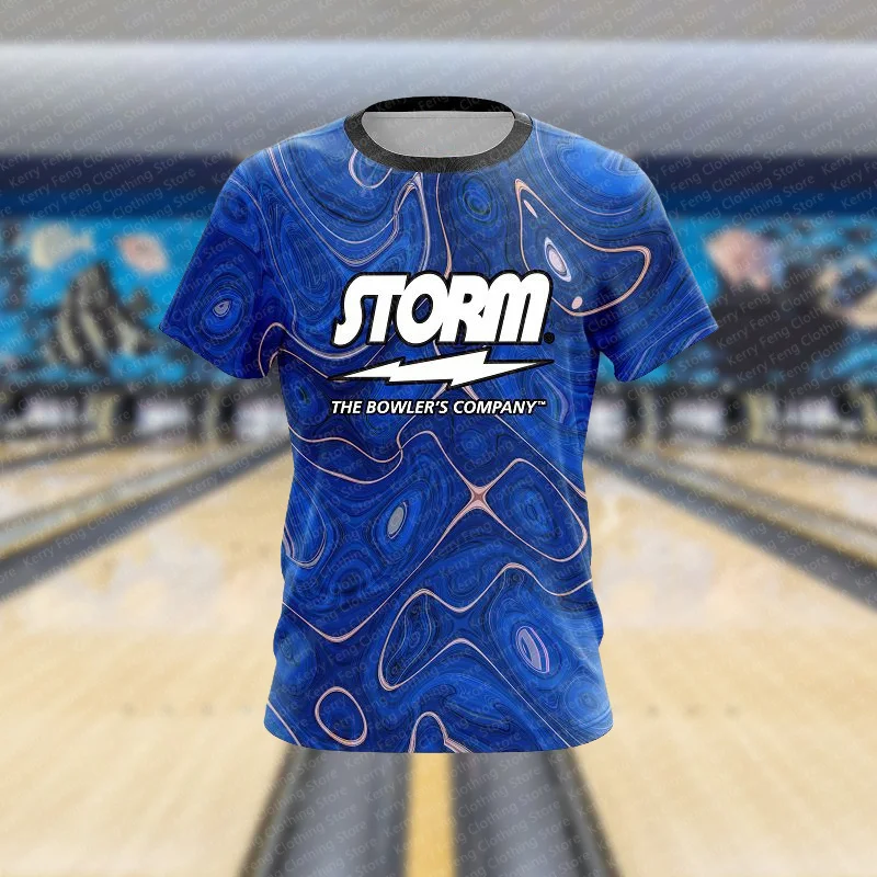 2024 Latest Hot Selling Bowling Men\'s Sports Shirt T-shirt Daily Indoor Leisure Comfortable Sweating Fashion Short Sleeve Top