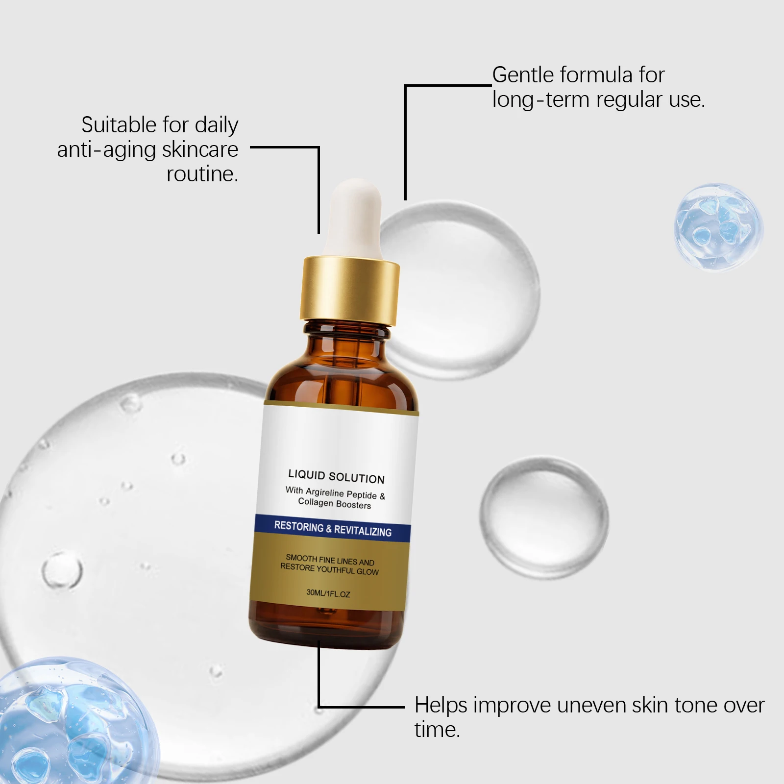Feuchtigkeitsspendender Balsam-Stick Honig Vitamin C Gesichts-Hydratisierungscreme Kollagen Gesichtsserum-Set Beruhigende Reparatur Sanfte Nährende Hautpflege – Detail 15