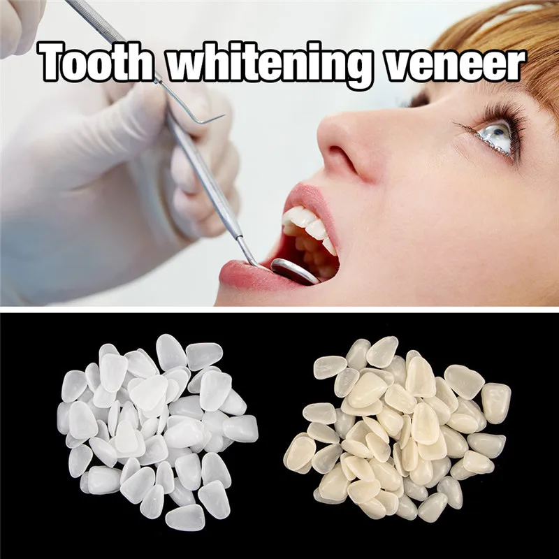 140PCS/Bag Teeth Veneers Resin Anterior Upper Temporary Crown For Dental Oral Care Dentist FalseTeeth Tooth Whitening Repair Set