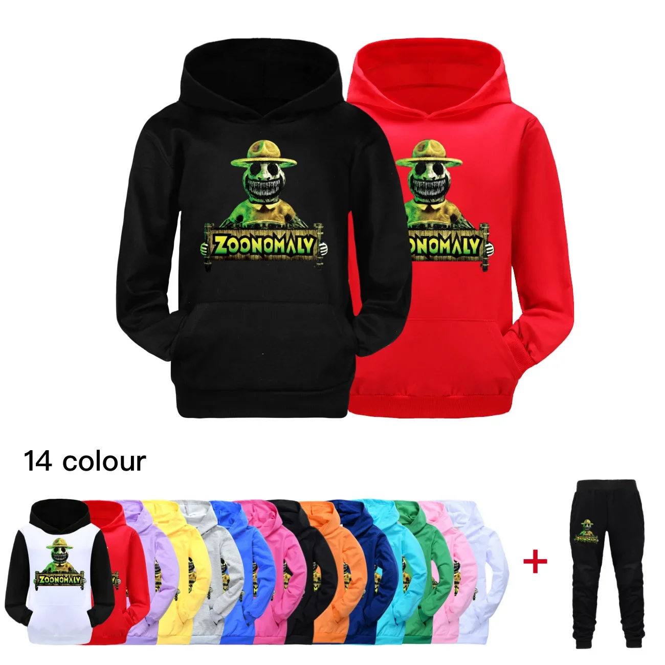 

2024 Game ZOONOMALY Clothes Kids Fashion Sweater Children Long Sleeve Coats Toddler Girls Casual Pocket Hoodies Boys Sweatshirts