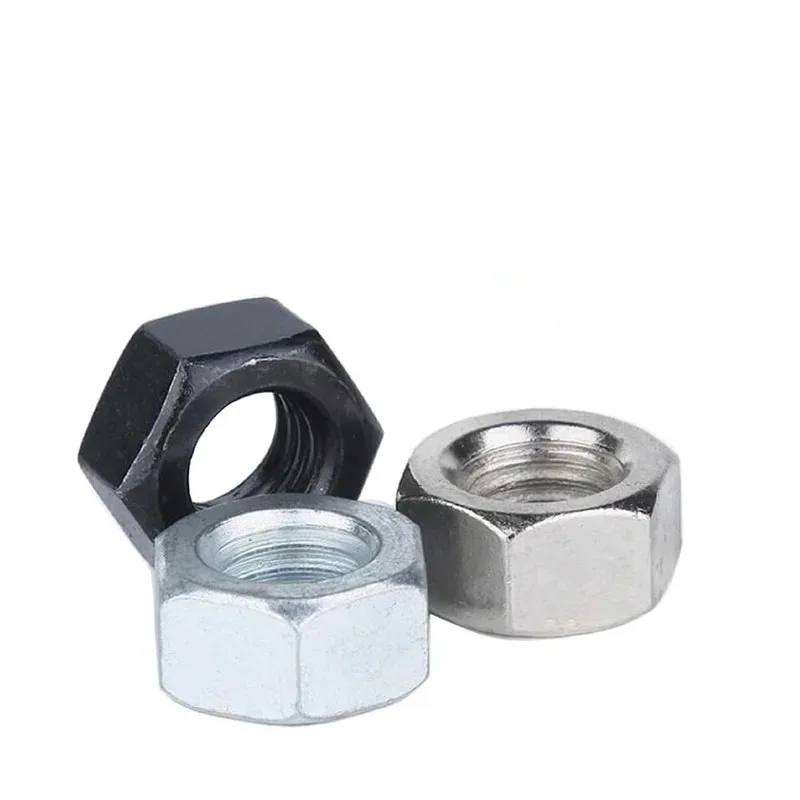 10 ~200PCS Black Carbon Steel,Galvanized Hexagonal Nut, Metric Nut Zinc Plate M1.2 M1.4 M1.6 M2 M2.5 M3 M4 M5 M6 M8 M10 M12