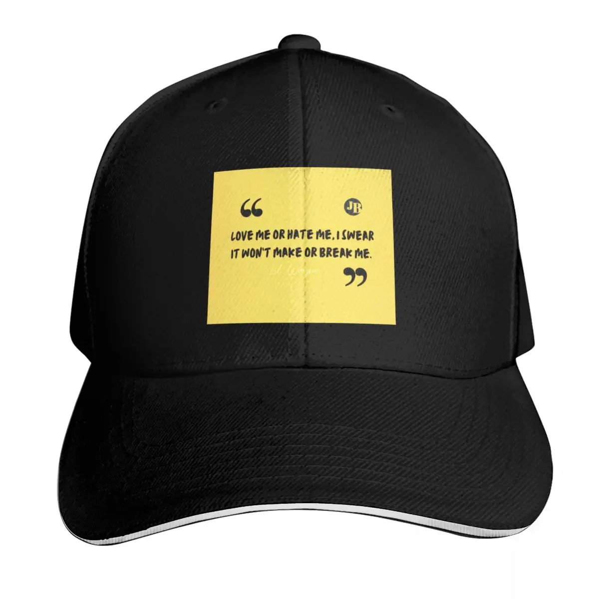 Lil Wayne Quote Baseball Cap Snapback Flat Bill Strapback Dad Hat Six Panel Structured Crown
