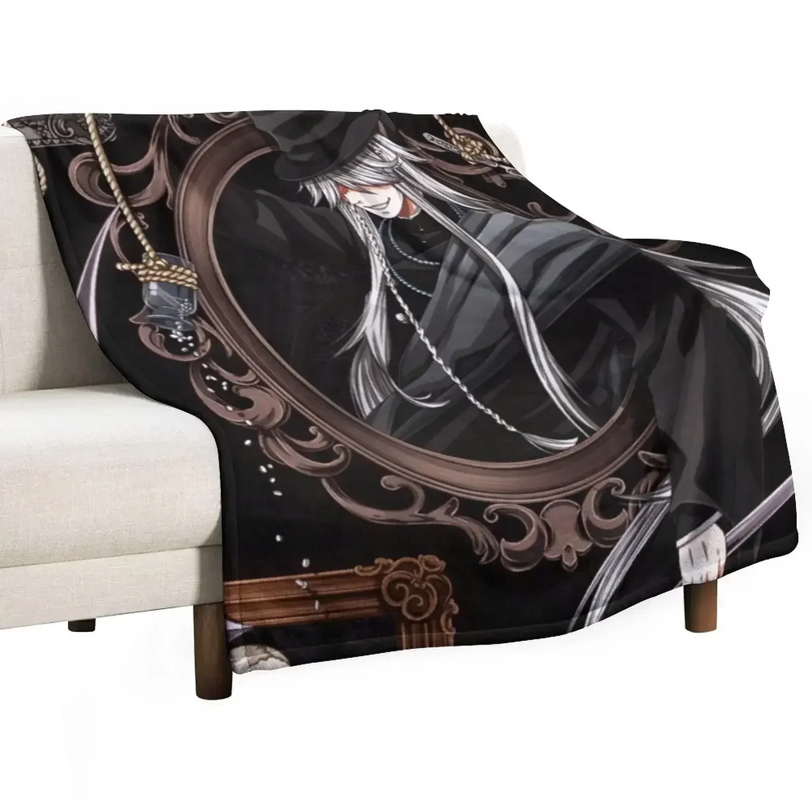 

Undertaker black butler Throw Blanket Stylish Warm Blanket for Living Room Bedroom