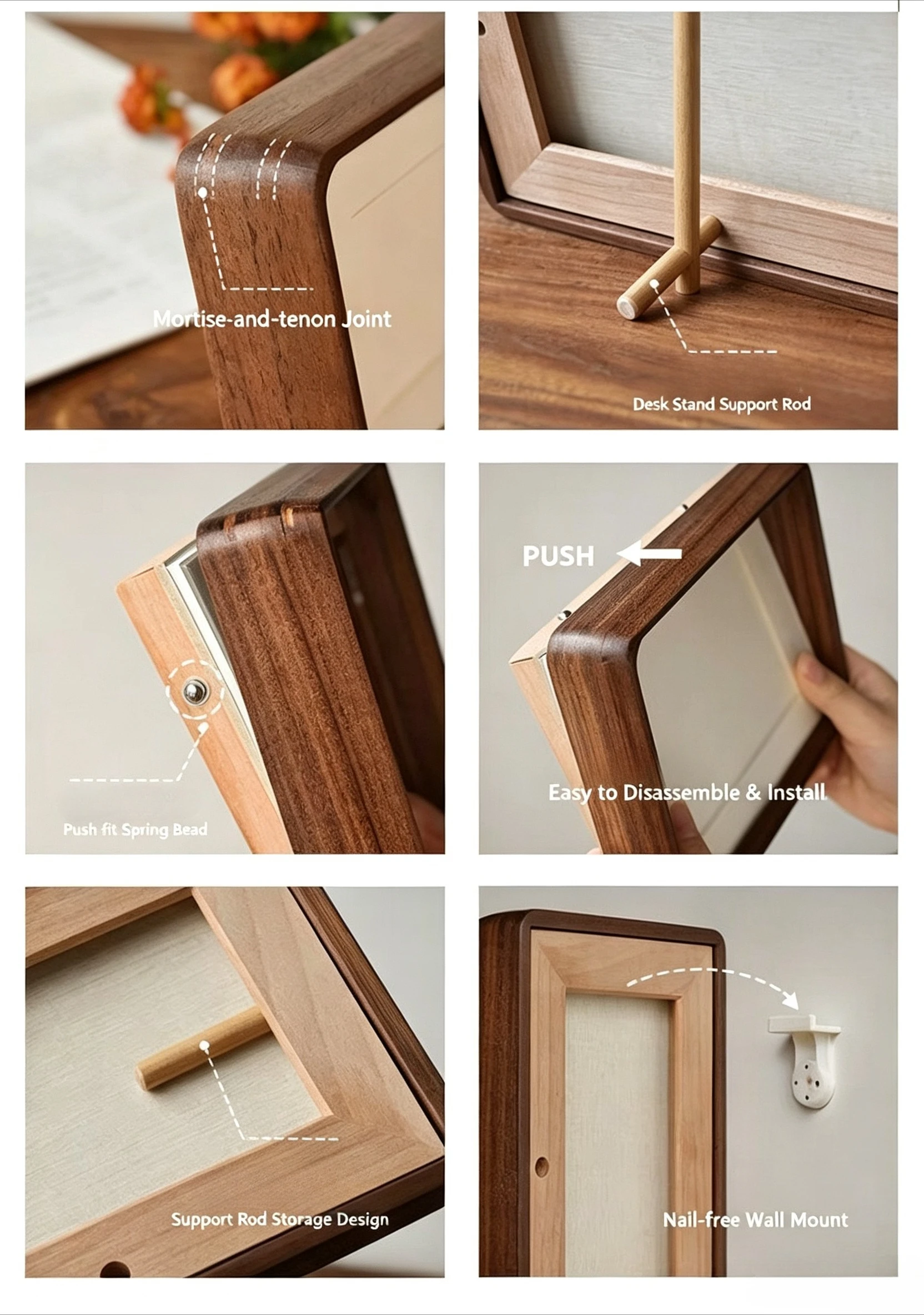 Paar-Fotostreifenrahmen, personalisierter Fotobox-Bilderrahmen, gestreifter Stoffrahmen, Jubiläumsgeschenk für Paare, Hochzeitsandenken – Detail 1