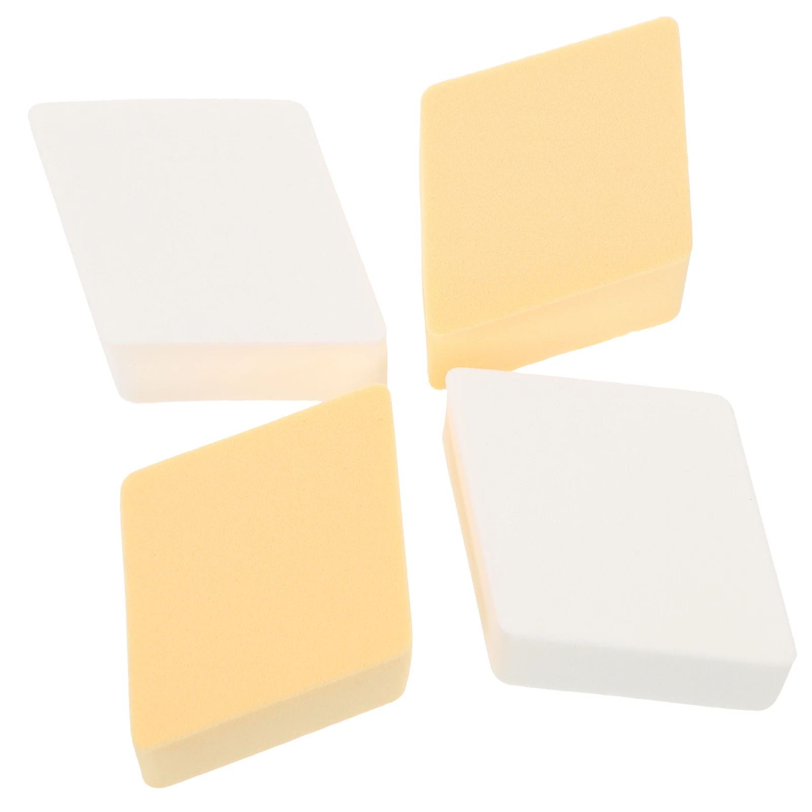 4 個のハート型メイクアップスポンジセットファンデーションスポンジ顔用ウェットドライデュアルユースメイクアップブレンダーパフスポンジ