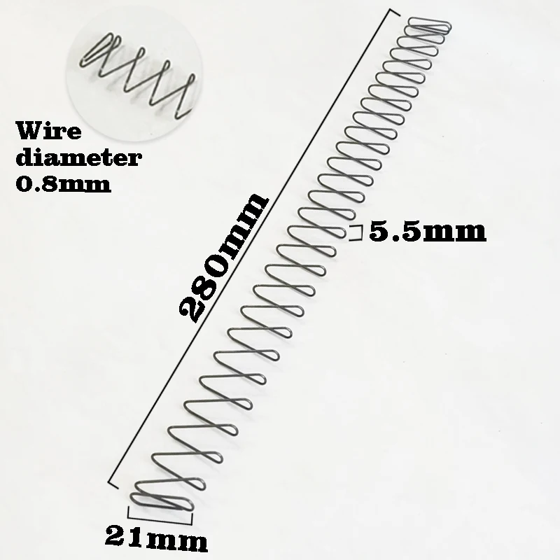 

Length 280mm Long Rectangular Compression Spring Square Spring Wire Diameter 0.8mm