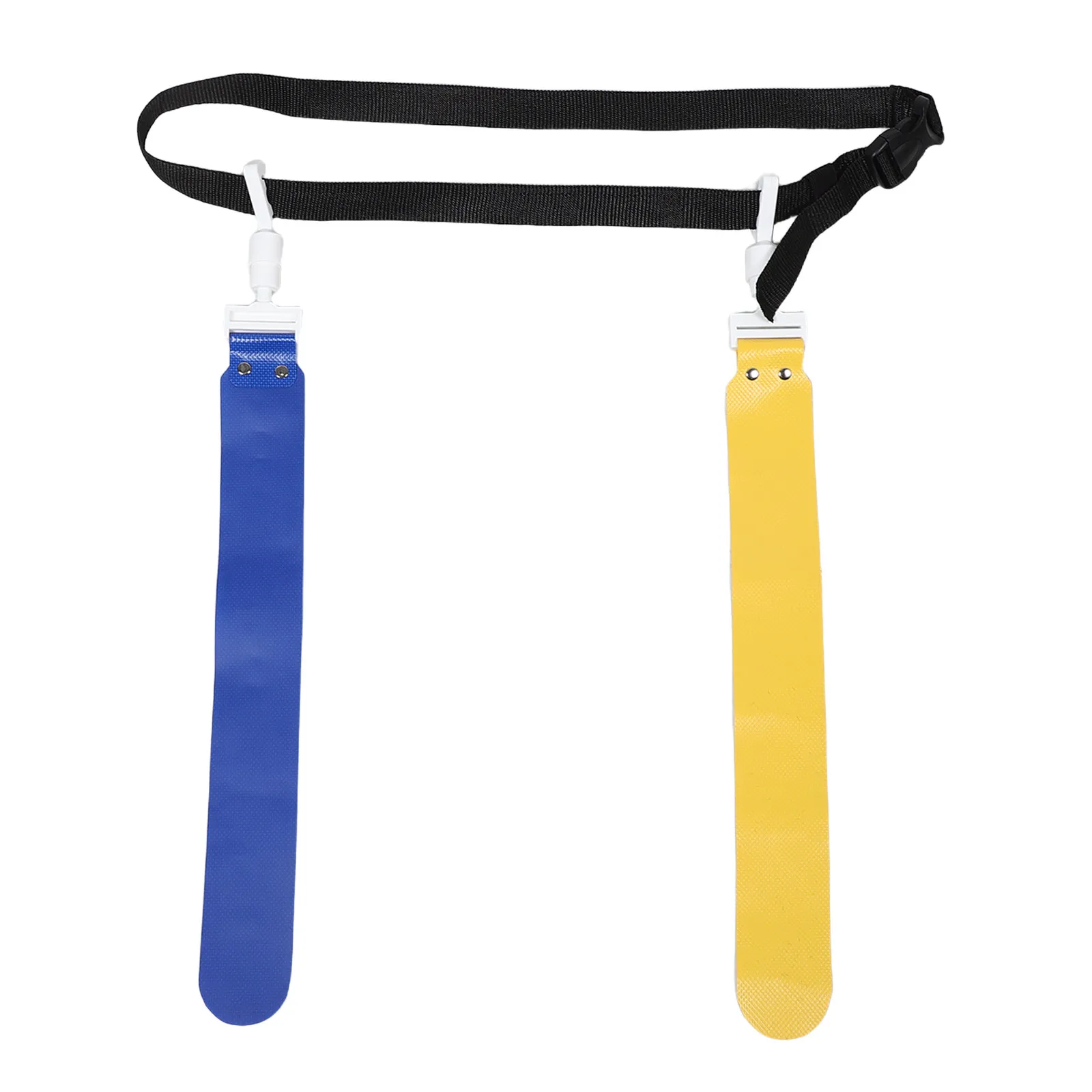 2Pcs Kids Adjustable Flag Football Waist Belt Set Football Flags for Outdoor Backyard School Games Physical Education Yellow