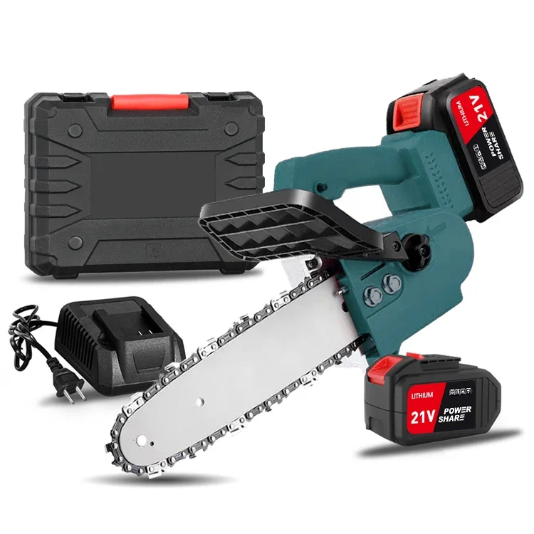 Guang Chen 550W Mini Electric Chain Saw One-Hand Woodworking Lithium Battery Pruning Chainsaw Wood Cutter Cordless Garden Tool