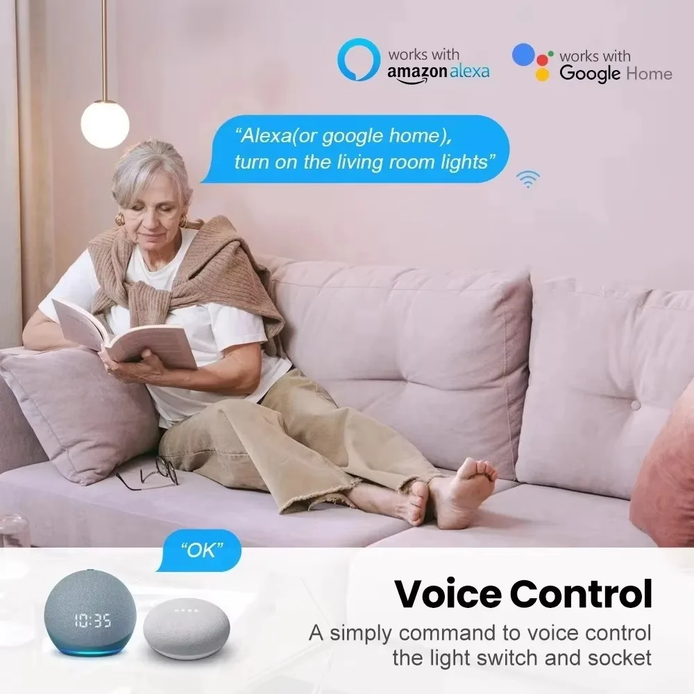 Tuya WiFi Boiler Water Heater Israel Switch Smart Life Socket 40A Timer Schedule Voice Control Google Home App Alexa Echo Dot - Image 5