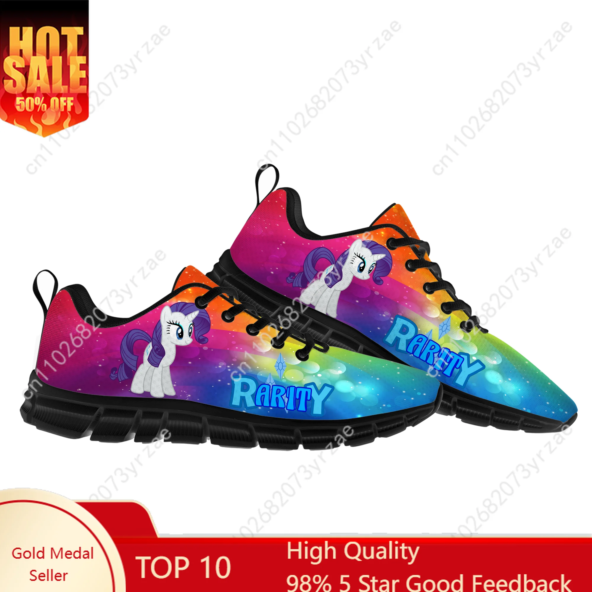 

Rarity Shoes Man Woman Sneakers My Little Pony Friendship Is Magic Fashion Comfortable Custom Shoe Cosplay Footwear