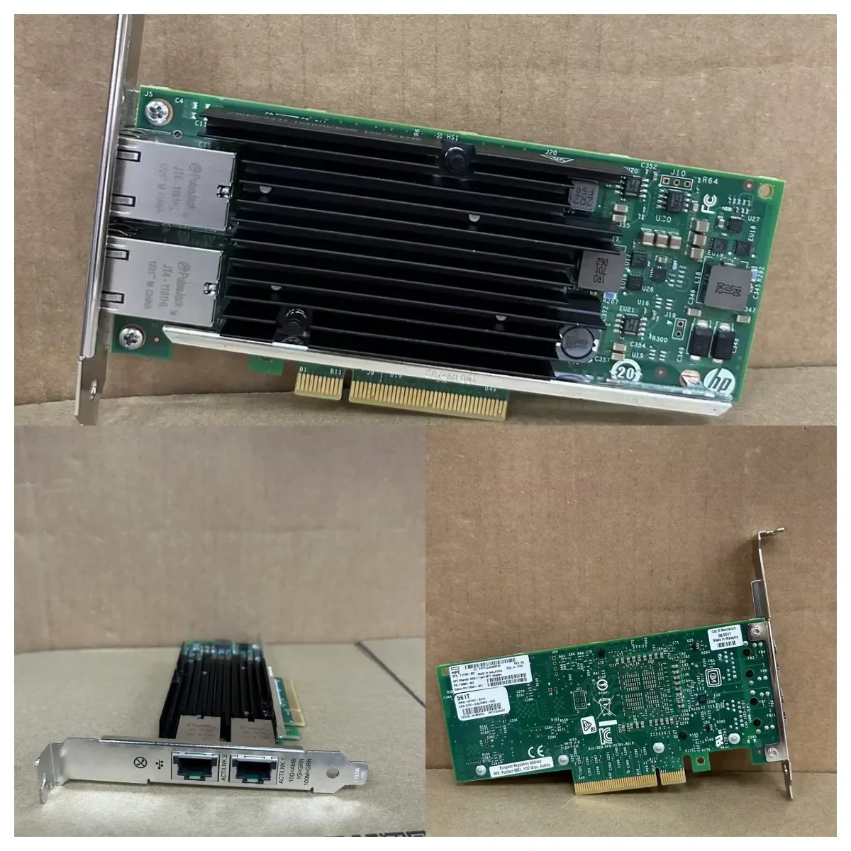 Intel X540 X550-T2PCIE dual port 10 Gigabit desktop network interface card NAS four Gigabit i350-T4 electrical port