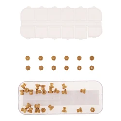 36 Pcs Stove Oven Orifice Conversion Kit Propane Natural Gas Brass Jet Burner Nozzle Fit for 11 Types Hole Diameter Spray Tip