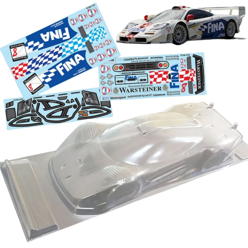 

TC105 1/10 McLren F1 Clear body shell 190mm for On Road car Racing 257mm Wheelbase Tamiya tt02 Chassis Kyosho 3Racing Yokomo