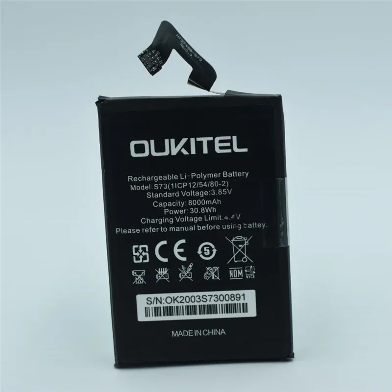 100% original battery for OUKITEL F150 B2021 battery 8000mAh Long standby time High capacity for OUKITEL battery