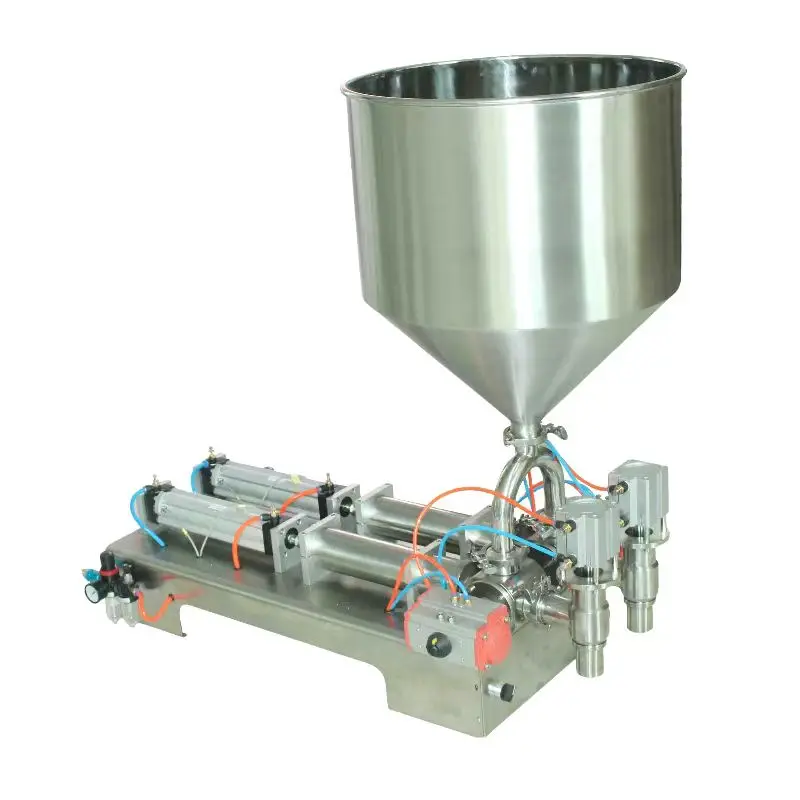 1000ml Double Head Filling Machine Stainless steel 304 50L capacity Hopper SU50*250S