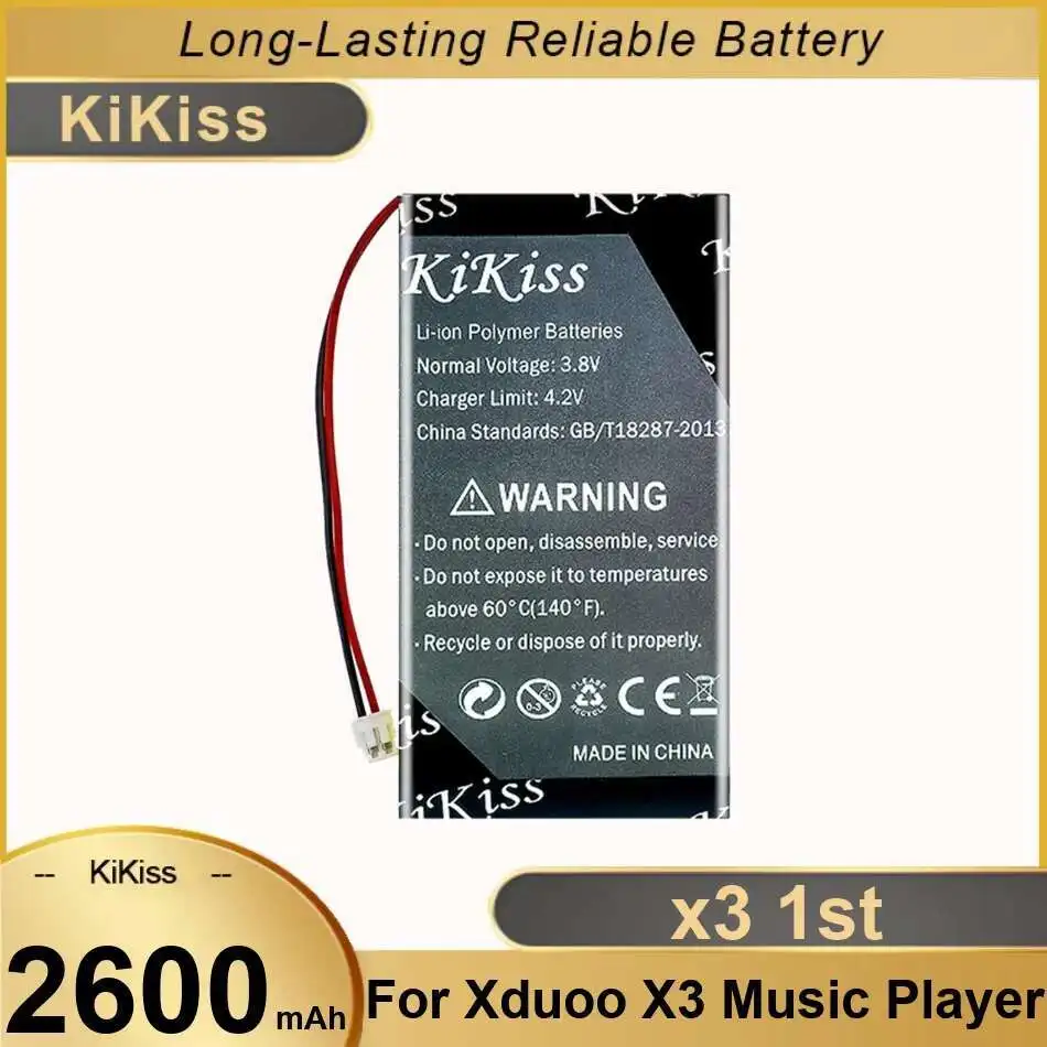 

For Xduoo X3 Music Player 1St 2600Mah Battery Stable