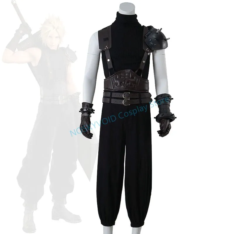 

FF7 Cloud Strife Косплей Костюм Final Fantasy7 Комплект боевой формы возрождения Аниме и игровая выставка Cloud Ролевые игры