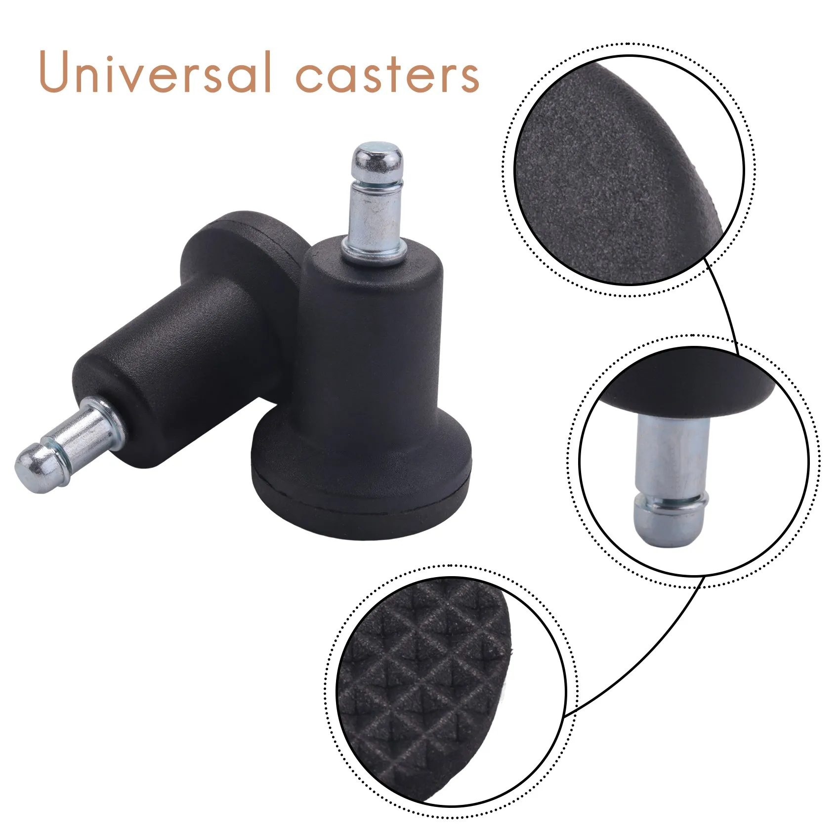 

Универсальные ролики, высокопрофильные направляющие для офисного стула без колес и барного стула, фиксированные стационарные ролики