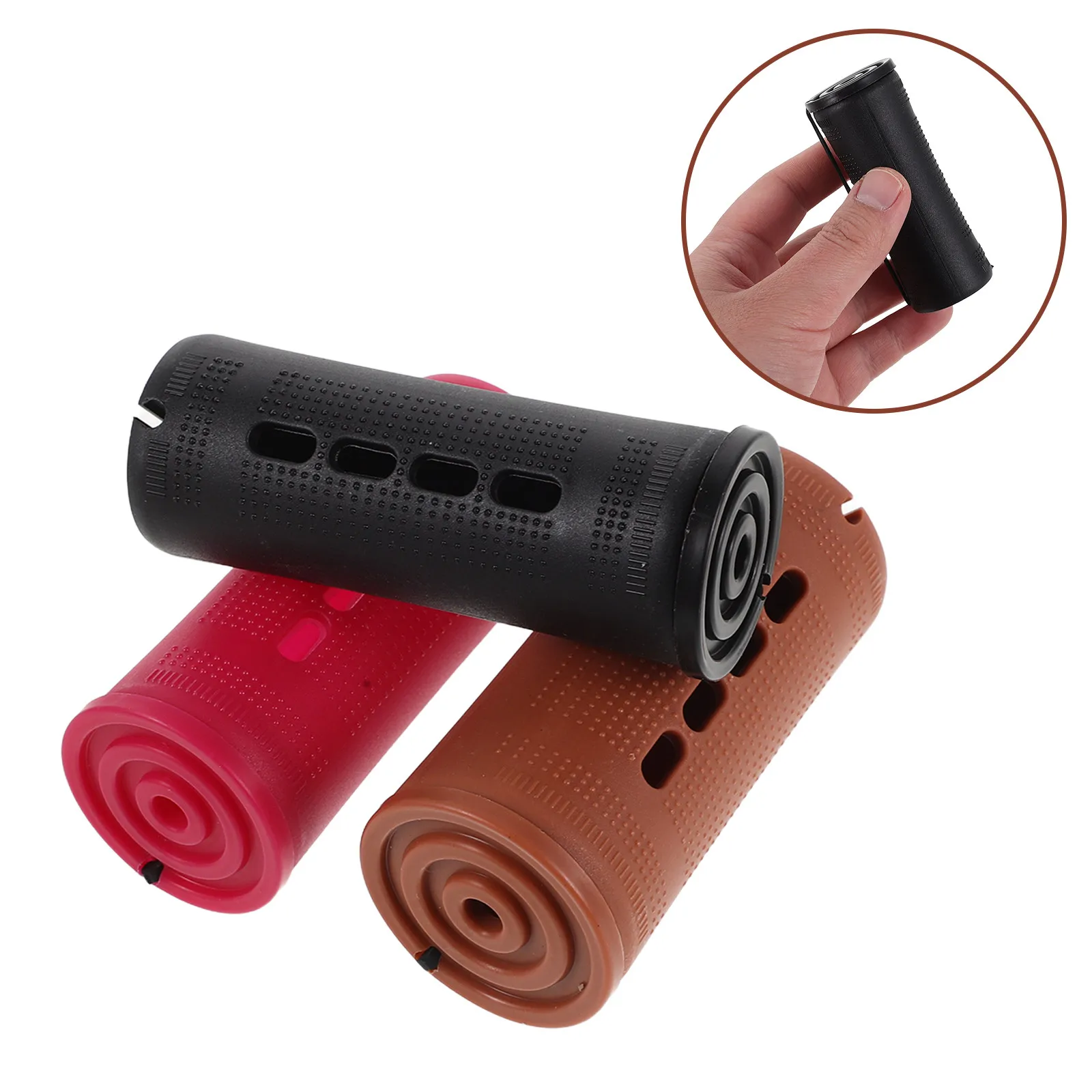 1Set American Style Perm Rods Elastic Bands Cold Wave Heatless Curlers Hair Rollers Plastic Perm Rod Roller Set for Natural