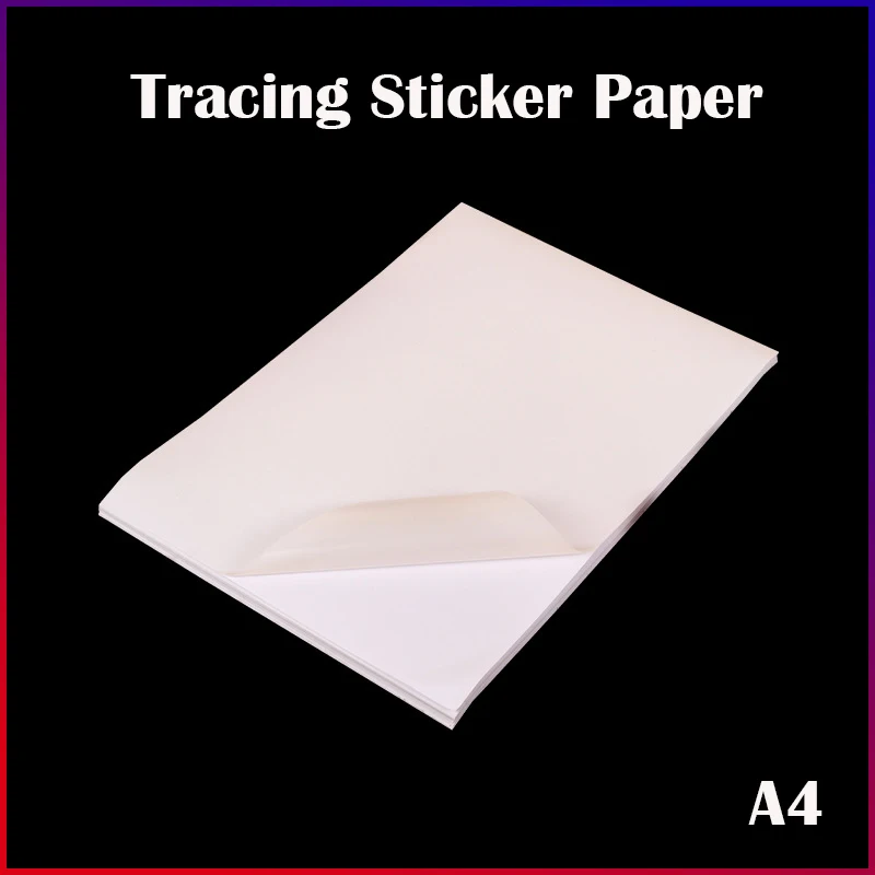 A4 Tracing Sticker Paper Parchment Sticking Label Hand Account Copy Reproduction Silk Laser Offset Print