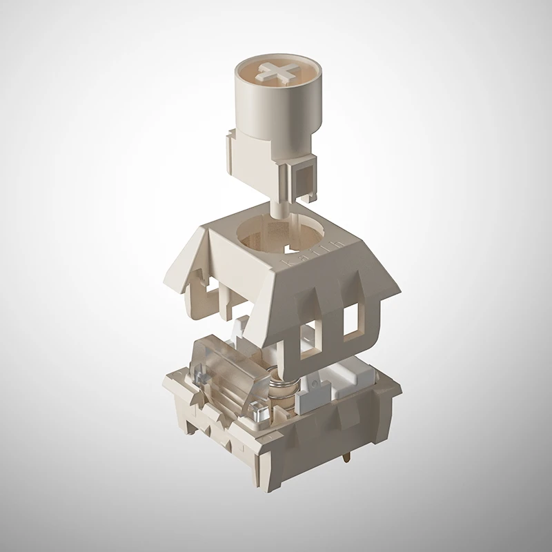 Kailh 박스 코코넛 라떼 스위치 기계식 키보드 스위치, 3 세대 선형 사일런트 스위치, 체리 MX RGB 호환, 1 개, 3 개, 5 개