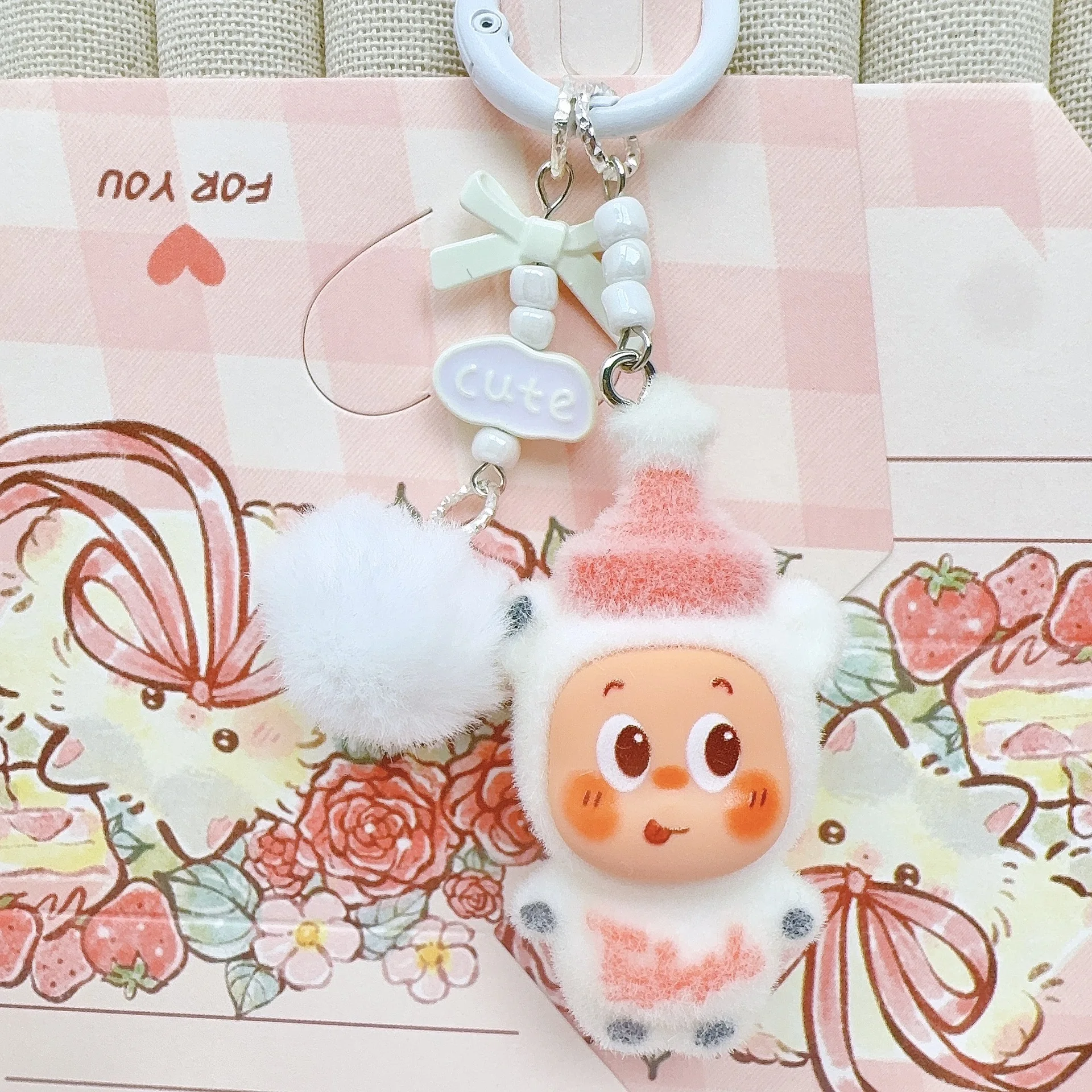 الكرتون نجمة المفاتيح دمية معلقة زخرفة DIY الهاتف المحمول لطيف تمثال الديكور لعبة الإبداع التبعي