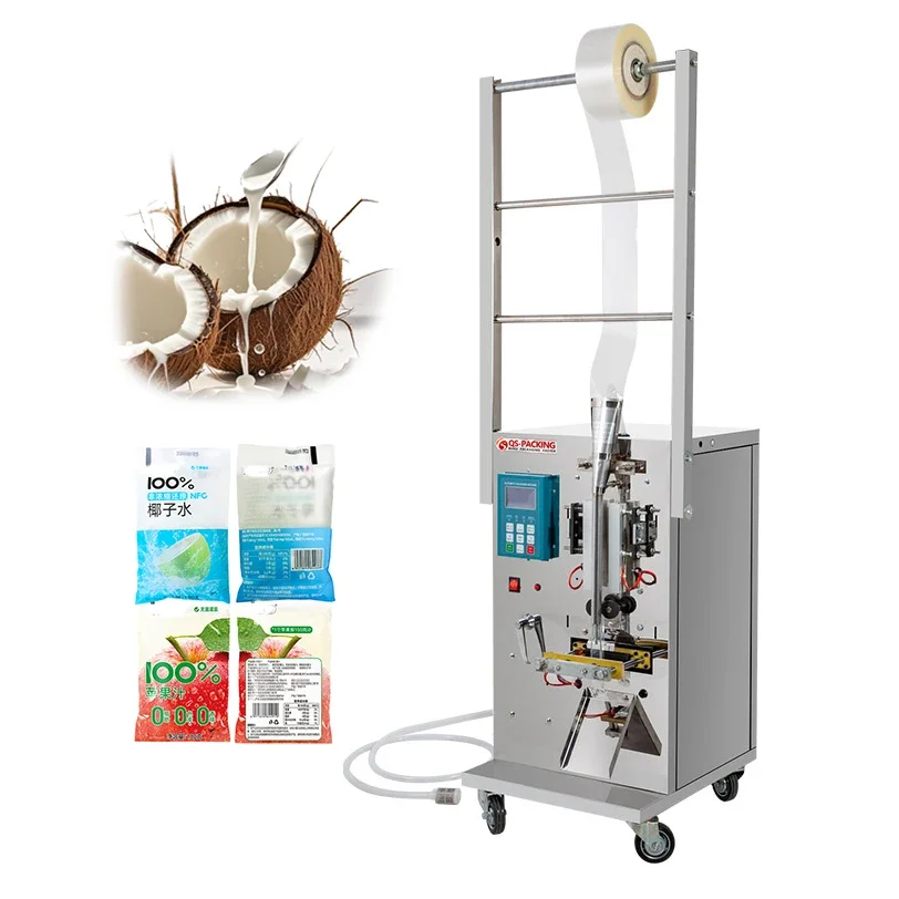 

Multifunctional Small Liquid Juice Mineral Water Milk bag Packing Sachet Sealing and Packaging Filling Machine