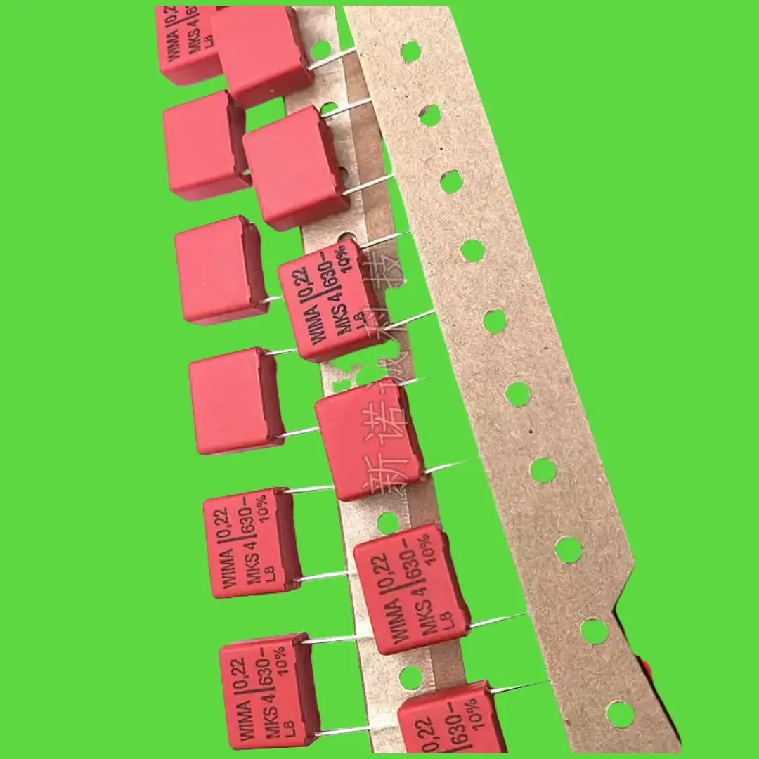 10PCS/630V 224 0.22UF 630V 220nF MKS4 핀 피치 15 오디오 커패시터