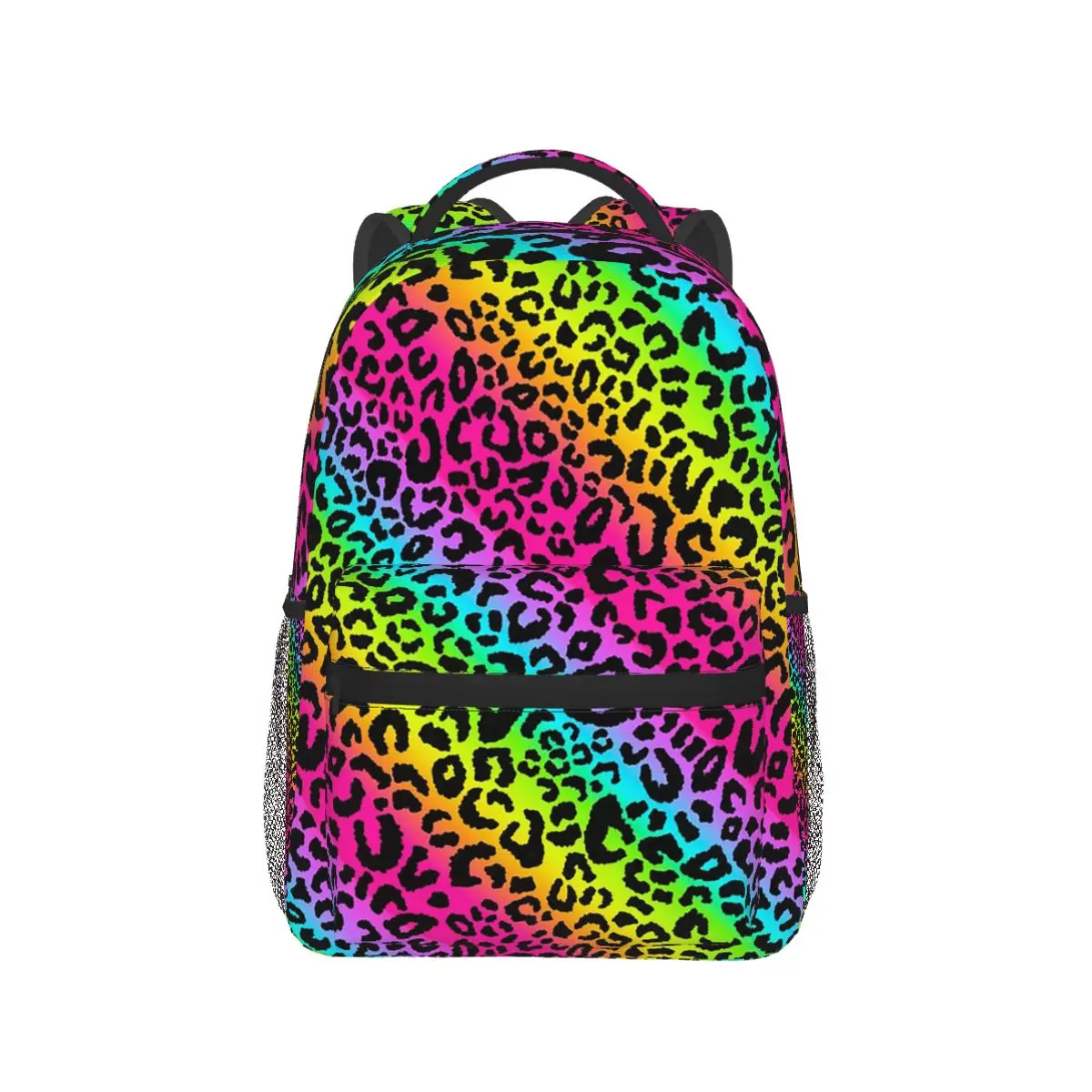Colour Rainbow Leopard Spots Backpack Hot Sale Daypack Large Capacity Boys Girls BookBag School Bag Shoulder Bags for Men Women